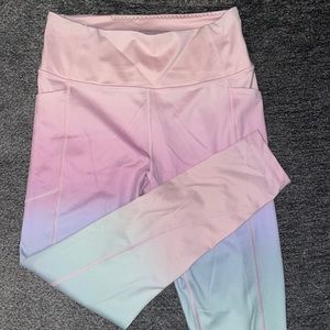 Victoria’s Secret pastel ombré leggings